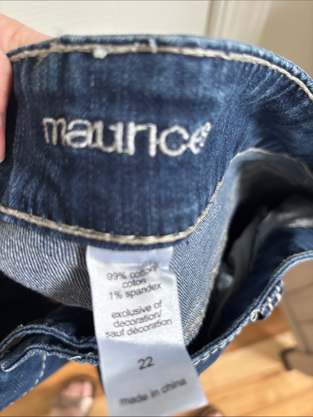 Maurice’s Dark Blue Denim Roll-Cuff Women’s Shorts - Picture 5 of 5